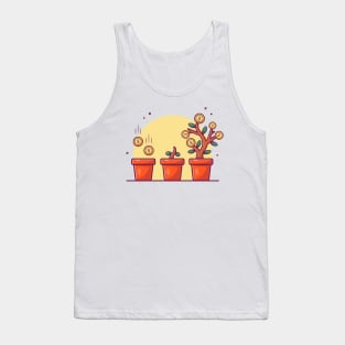 Investment money cartoon Tank Top